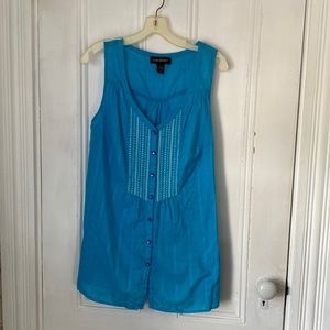 Lane Bryant button down cotton blouse